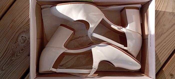 Chaussures femme couleur blanc à talon - photo numéro 2