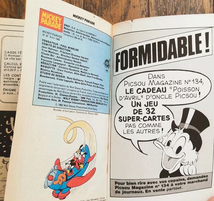 Lot anciens mickey parade début années 80 vintage - photo numéro 16