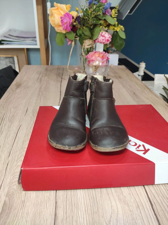 Bottines cuir marron Kickers 25 - photo numéro 2
