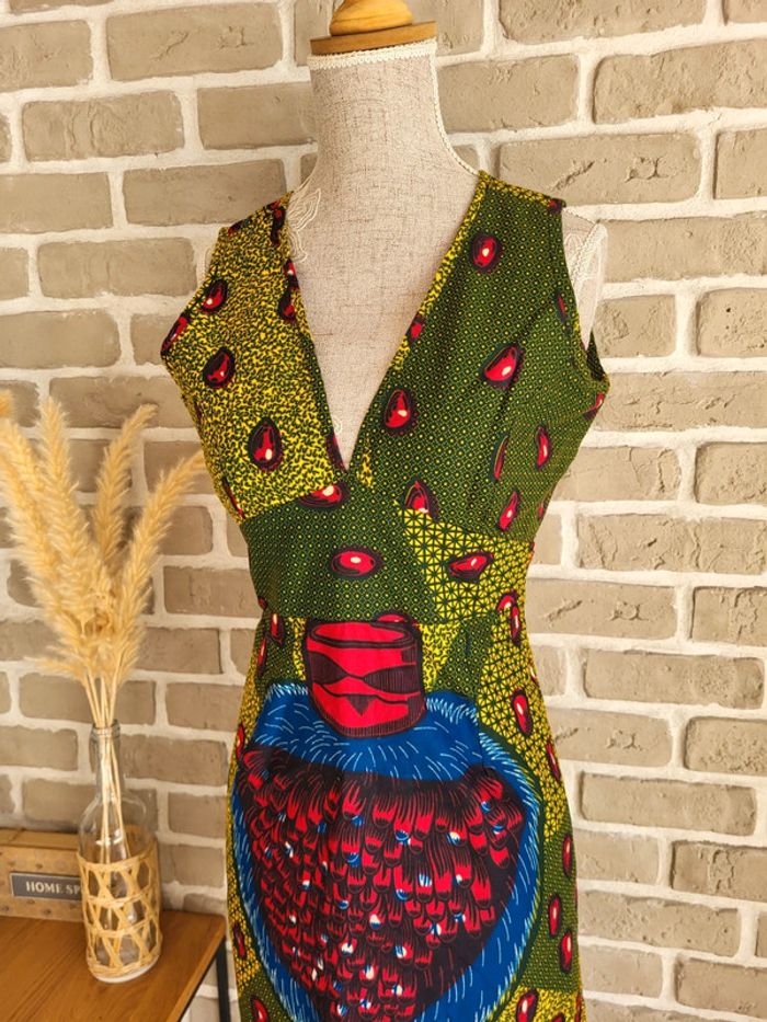 Robe wax dos nu – artisanale, fabriquée à Abidjan - photo numéro 7