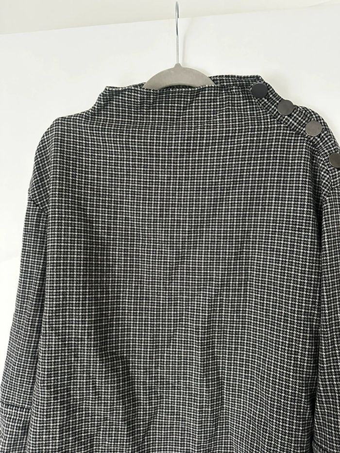 Haut Zara pied de poule gris et noir - photo numéro 3