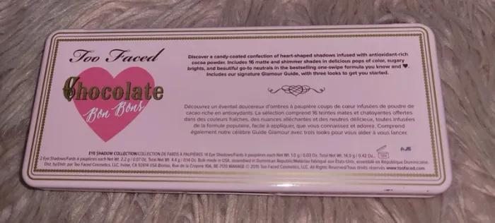 Palette too faced - photo numéro 2