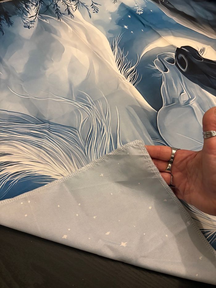 Toile murale décorative couple de chevaux - photo numéro 3