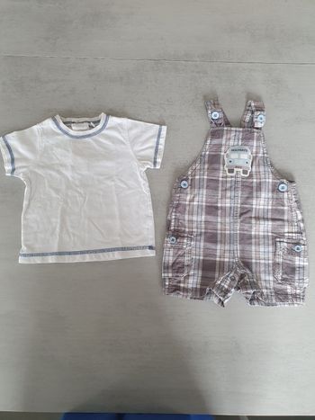 Ensemble salopette t shirt