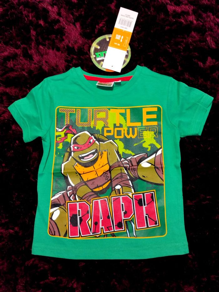 t-shirt tortues ninja vert nickelodeon