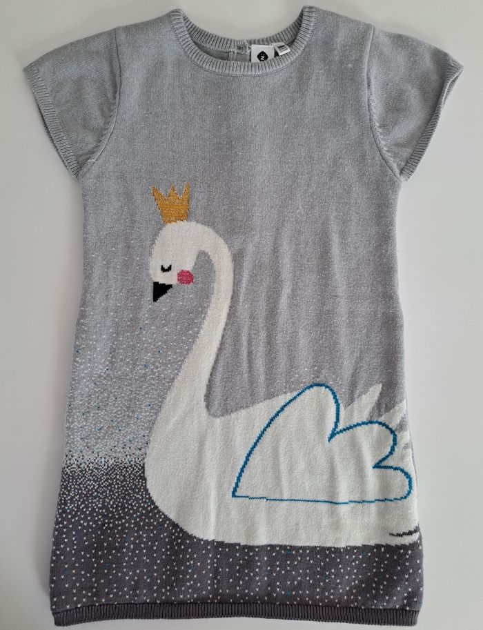 Robe pull cygne 36 mois BE - photo numéro 7