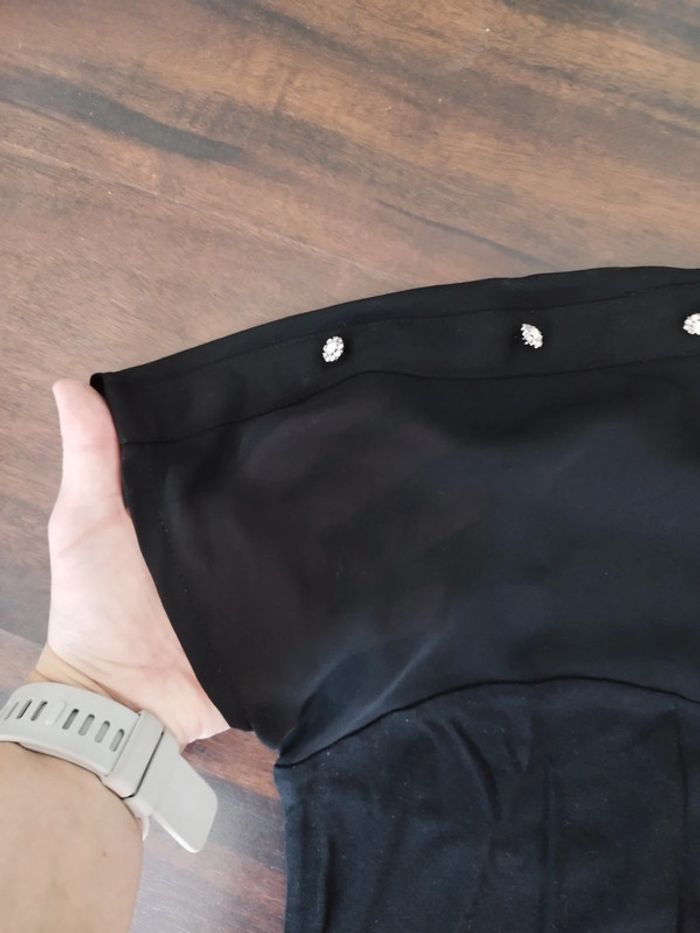 Très jolie blouse, top noire Maison 1 2 3 taille 38 - photo numéro 3