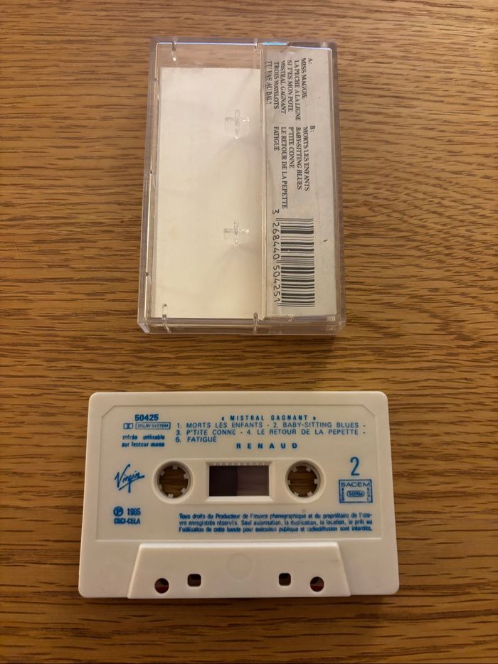 Cassette audio Renaud Mistral Gagnant - photo numéro 2