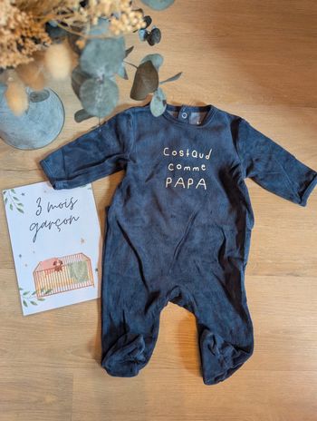 Pyjama en velours Kiabi 3 mois