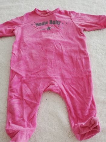 Pyjama une pièce fille Rose Kitchoun 6 mois