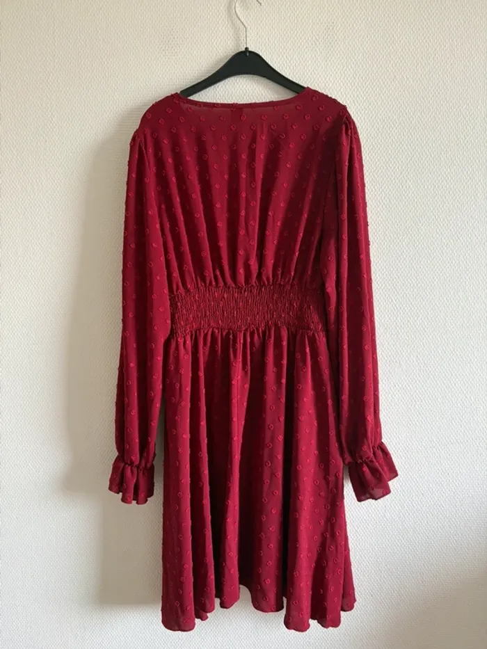 Robe manches longues rouge - photo numéro 5