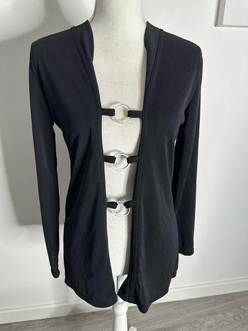 Blouse à manches longues noir Y2K 1999 Paris T40 L