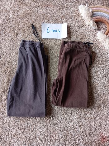2 leggings 6 ans