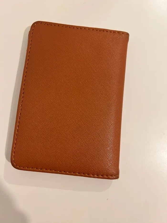 Porte feuille orange - photo numéro 3