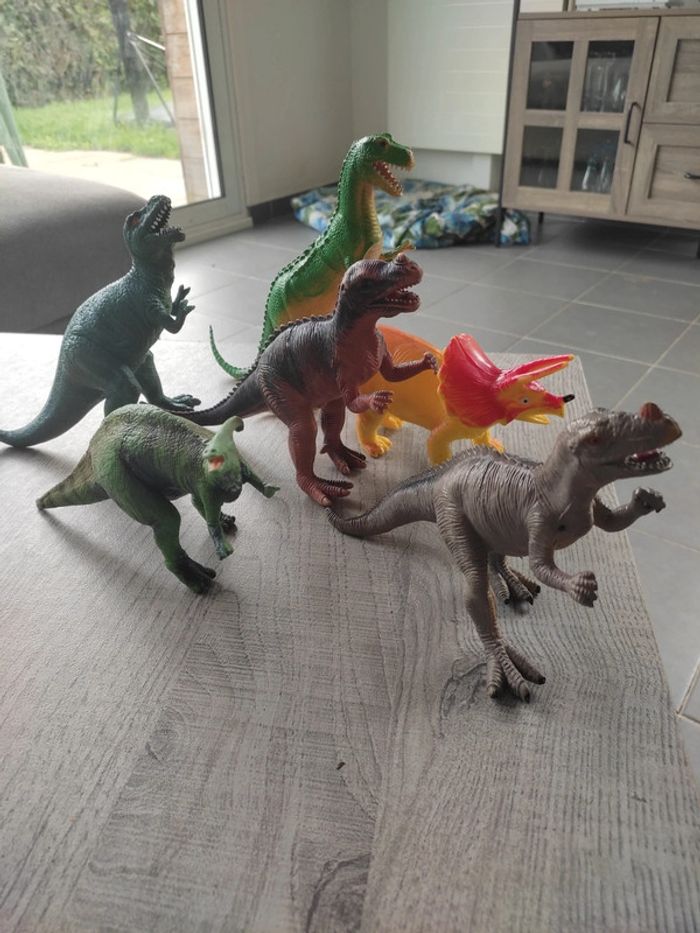 Lot de 6 grands dinosaures