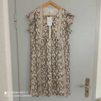 Robe python soie t36 neuve