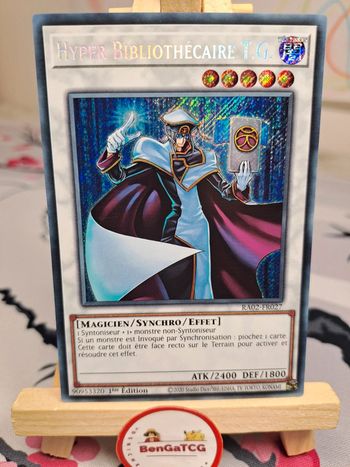 Hyper Bibliothécaire T.G. RA02 FR027 Secret Rare Yu-Gi-Oh! Collection Rareté II 25th FR 1ère ed