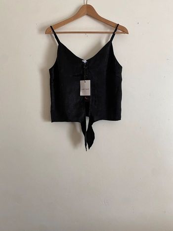 Débardeur satin noir
