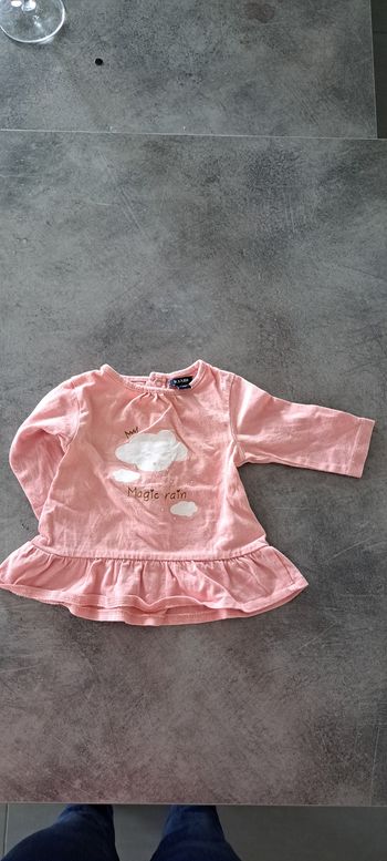 T-shirt longue manche bébé kiabi 1mois