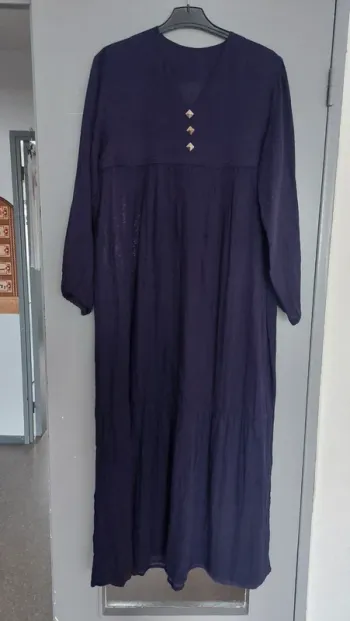 Robe violette longue Fait-Maison