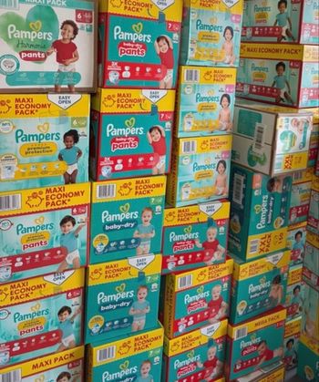 Couches Pampers Baby-Dry neuves – Maxi / Economy Pack