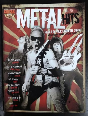 Livre partition Métal hits vol.35