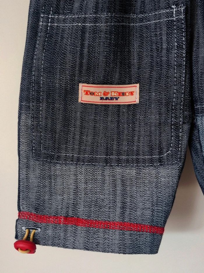 Pantalon jean gris bermuda - photo numéro 3