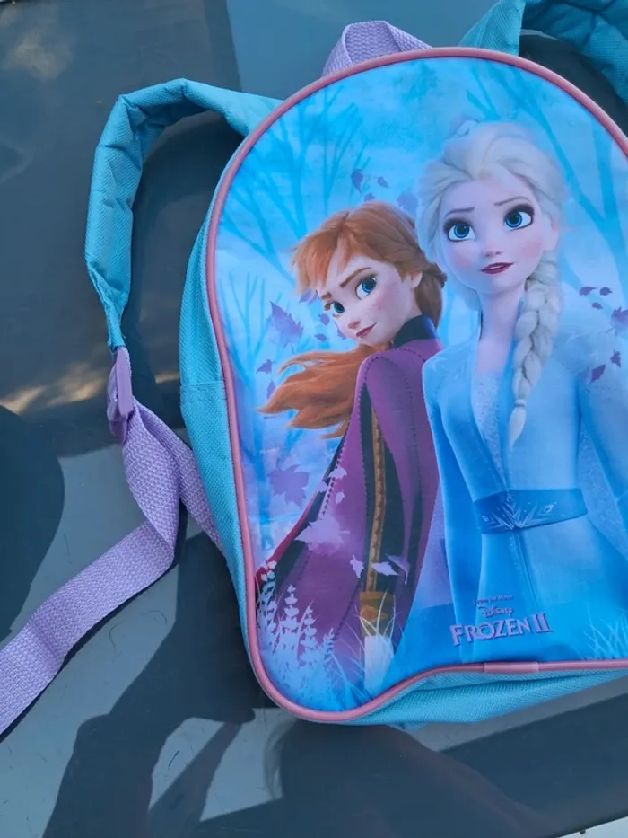 Ravissant sac à dos Frozen II Reine des neiges 2, mauve et couleurs douces - Disney - photo numéro 2