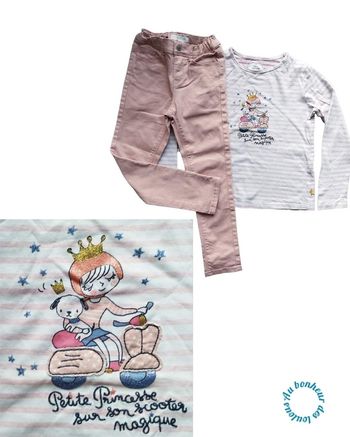 7 ans ensemble teeshirt Sergent major et pantalon skinny kiabi