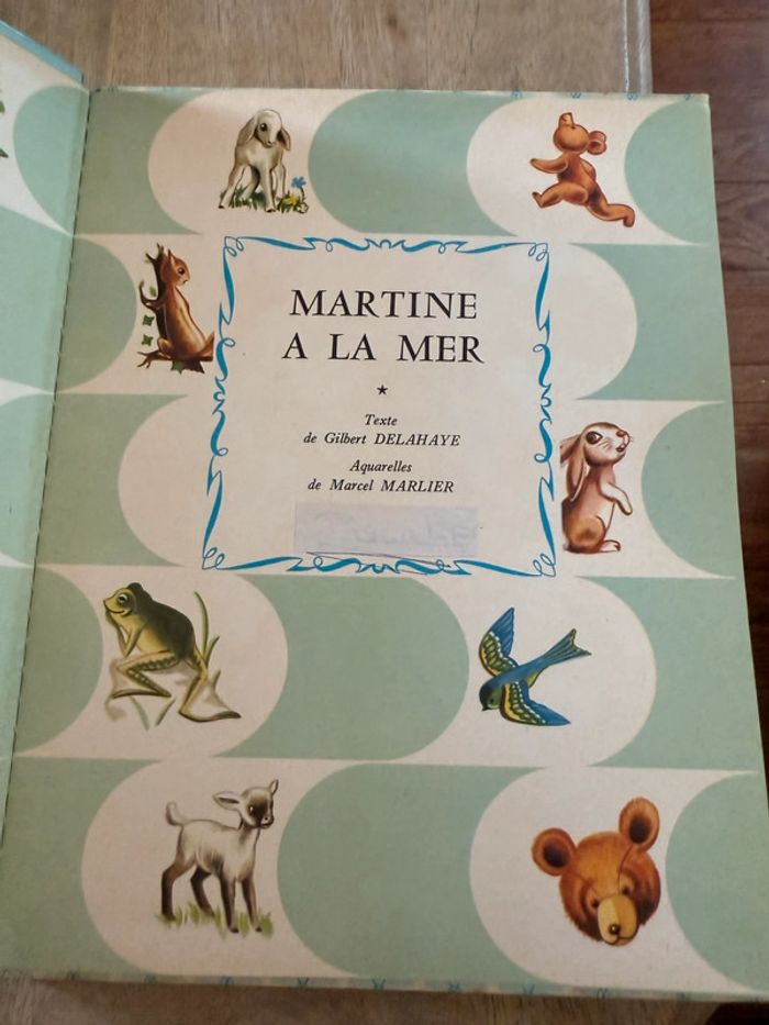 1956 Livre ancien vintage bd album Martine à la mer Casterman Collection Farandole Delahaye Marlier - photo numéro 3