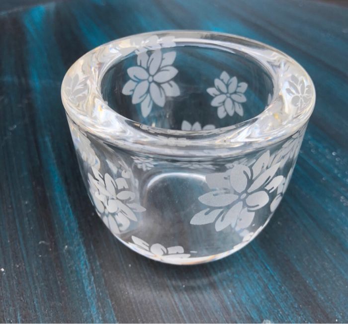 Bougeoir Partylite fleurs