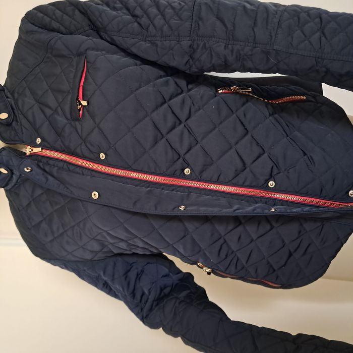 Veste matelassée blouson bleu marine Zara Taille XL - photo numéro 4
