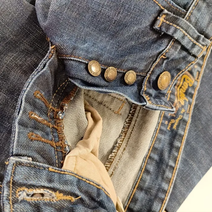 Jean slim Bonobo taille 34 vintage brut 100 % coton délavé coupe ajustée A1522 - photo numéro 9