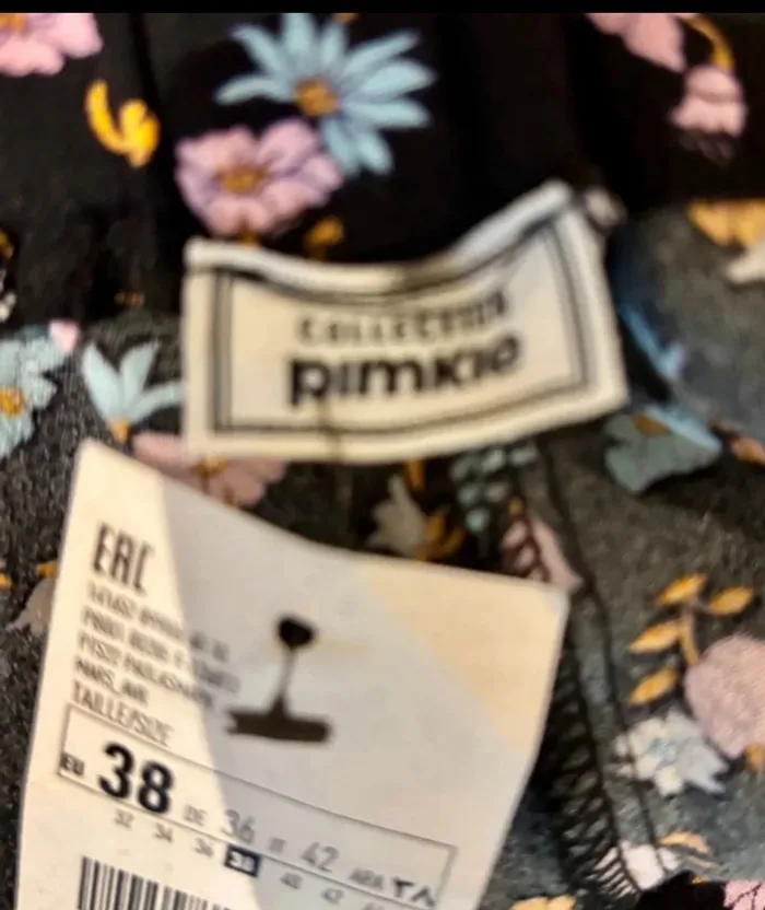 💖 Pantalon évasé fleuri Pimkie T.38 - photo numéro 6