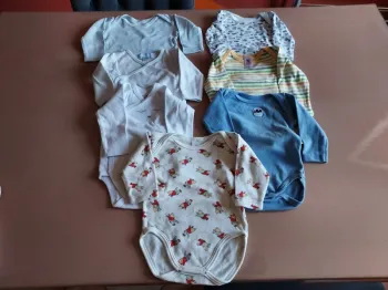 lot 7 bodies manches longues 6 mois