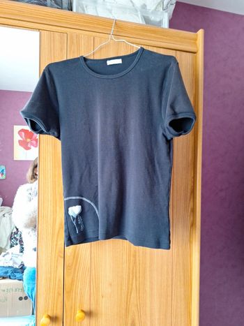 Tee-shirt noir coton bio