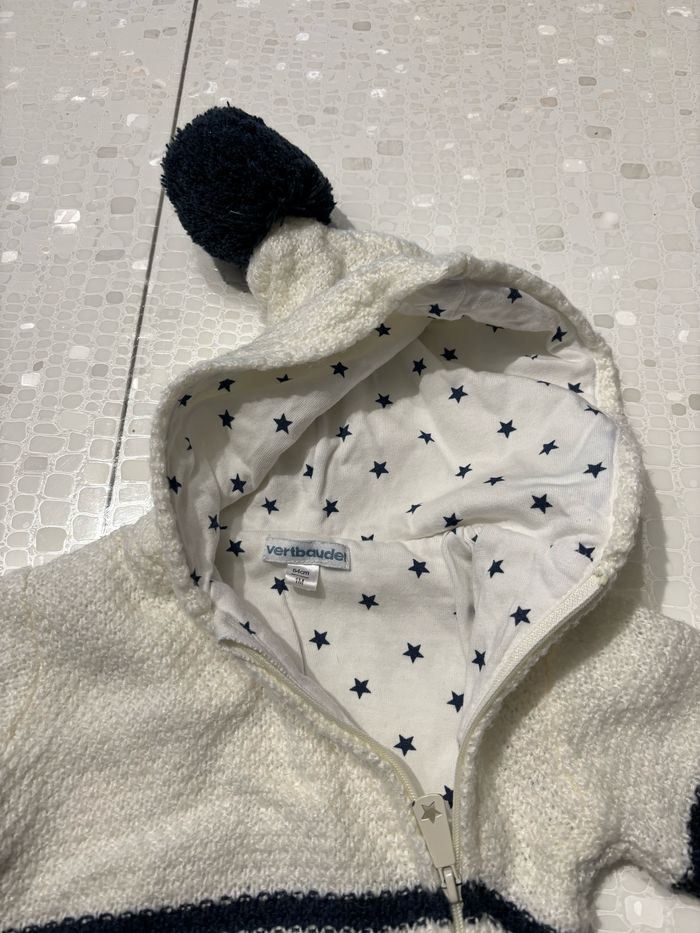 Combinaison rayée en tricot - photo numéro 2