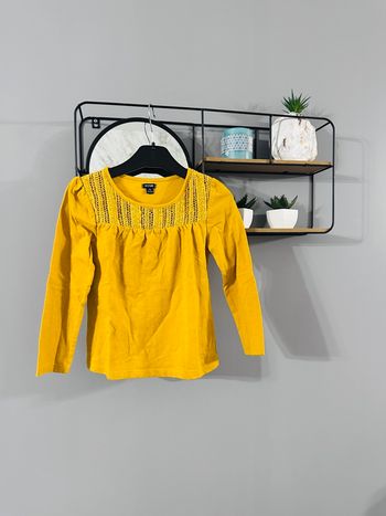🌻 Haut Moutarde avec Broderie Anglaise - Kiabi