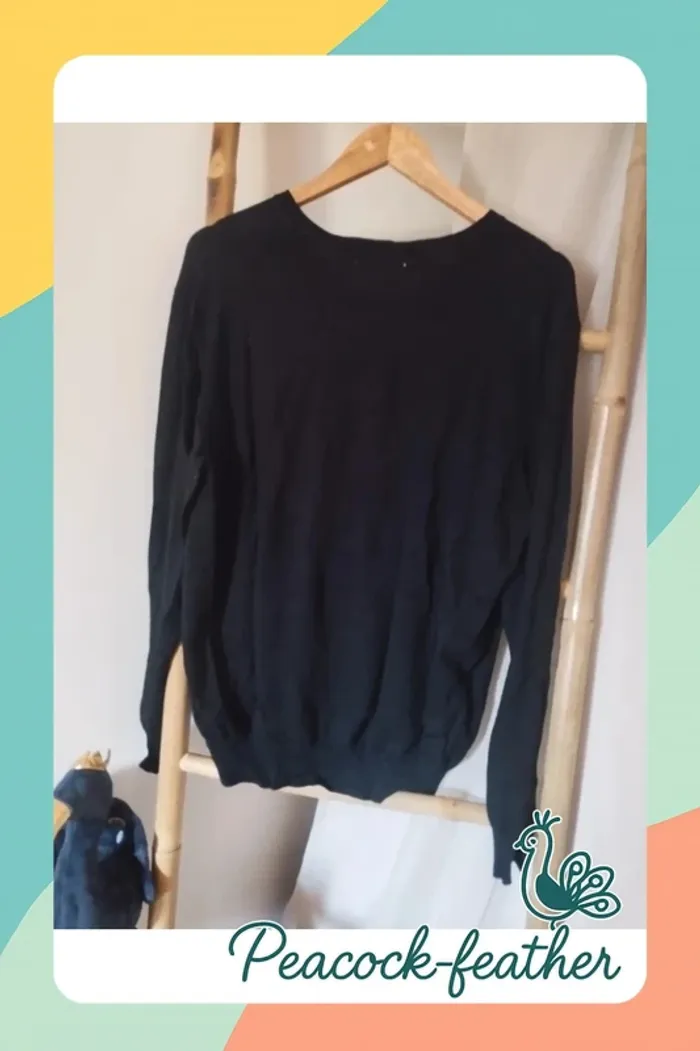 Pull noir fin homme xxl - photo numéro 5