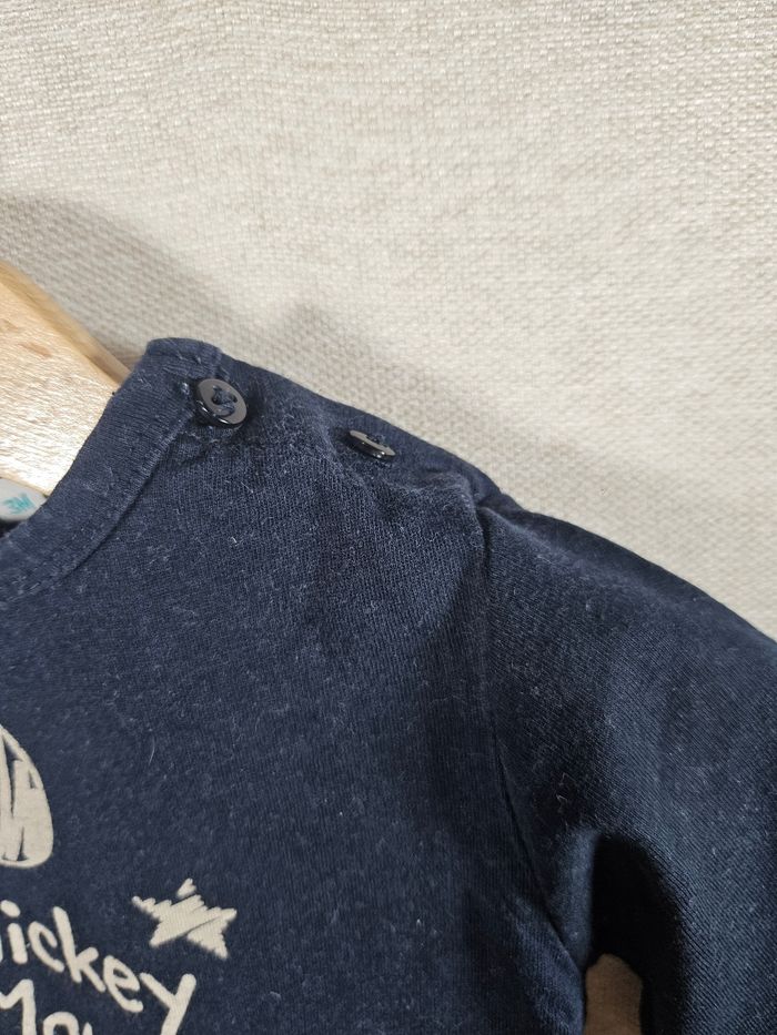T-shirt manche longue Mickey  3 mois - photo numéro 4