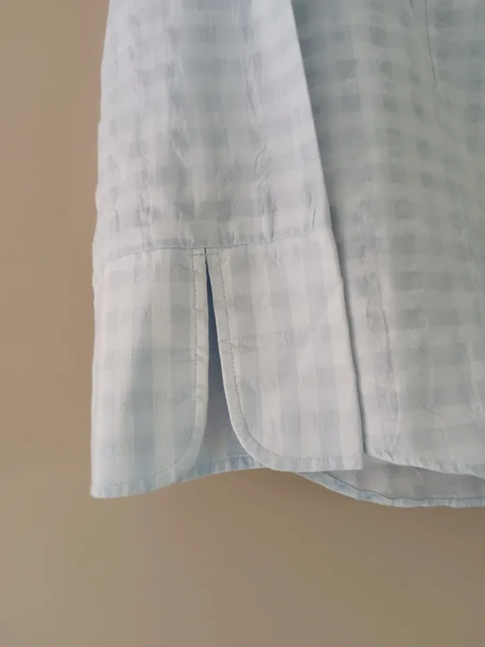 Chemise vichy bleu pâle - photo numéro 4