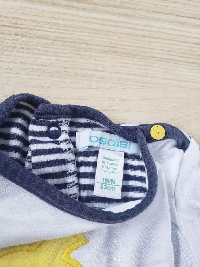 Lot combinaisons barboteuse obaibi 1mois - photo numéro 2