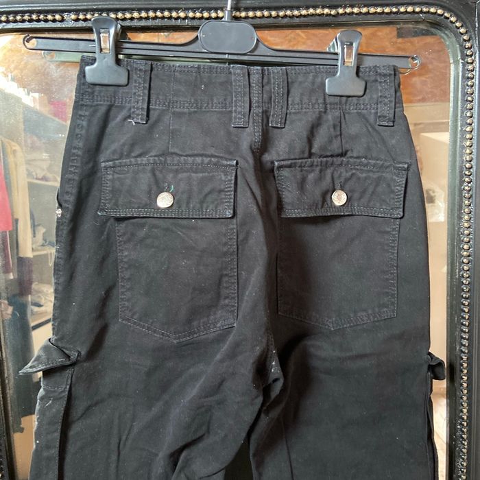 Pantalon cargo droit noir - photo numéro 3