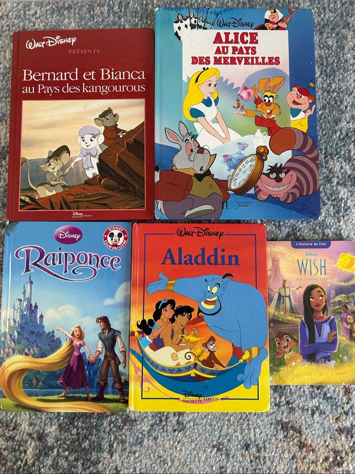 Lot 5 livres Disney