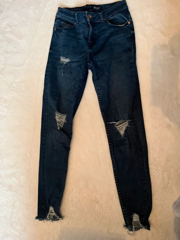 Jean skinny troué femme