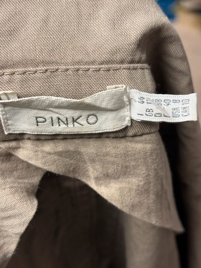 Veste en Jean Beige Pinko - Taille L - Très Bon État - photo numéro 7
