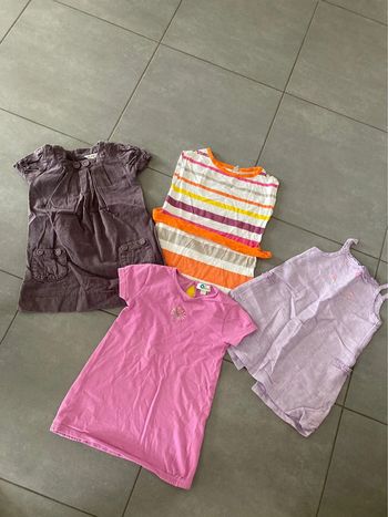 Lot ensemble robe vêtement été fille taille 4 ans