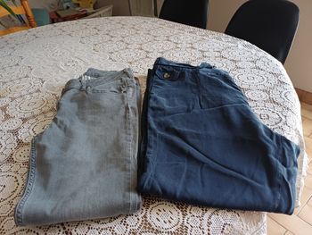 2 pantalons femmes taille 44