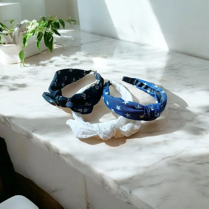 Lot de 3 serre tête taille adulte neuf