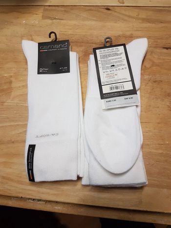 Chaussettes camano  47-49 blanches